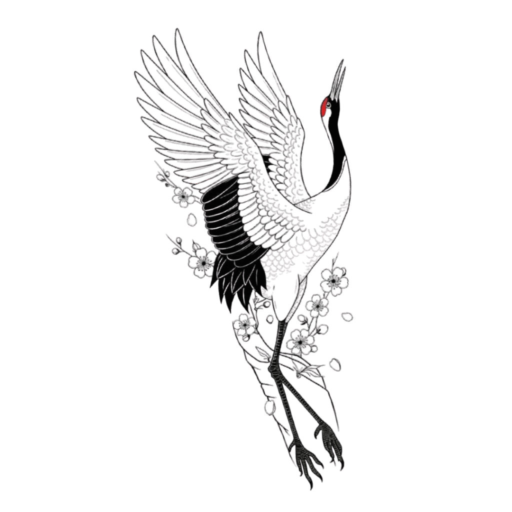 crane japanese tattoo meaning