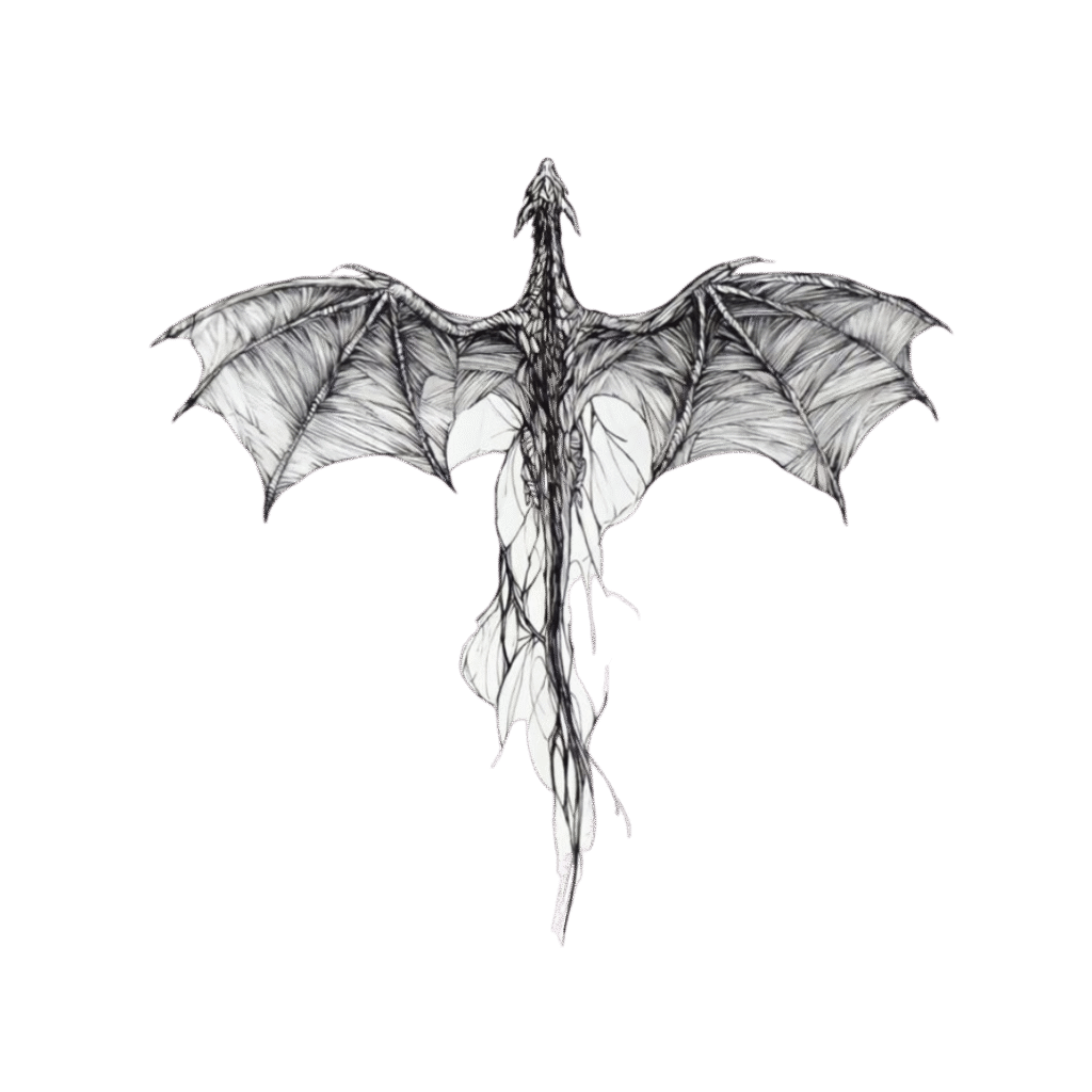 Dragon drawing tattoo design