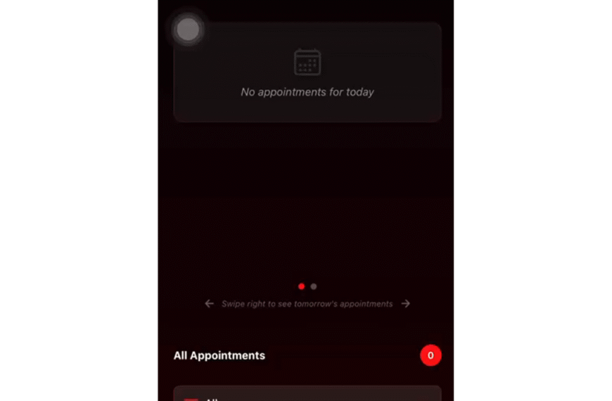 LucentDesk Dashboard for Tattoo Appointments