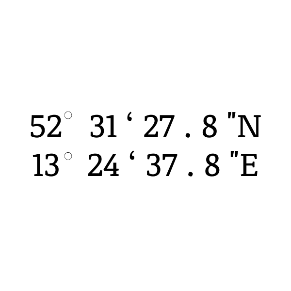 Coordinates minimalist tattoo idea