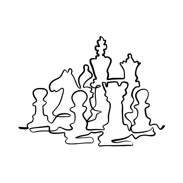 Micro chess piece minimalist tattoo idea
