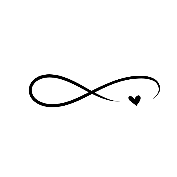 Minimal infinity symbol minimalist tattoo idea