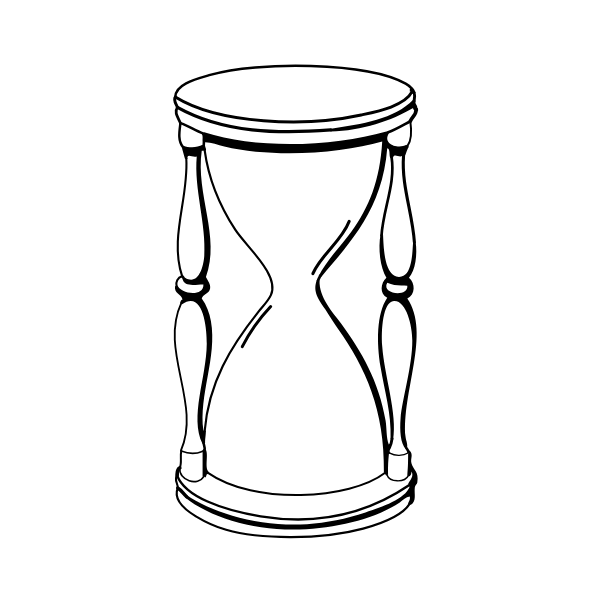 Tiny hourglass minimalist tattoo idea
