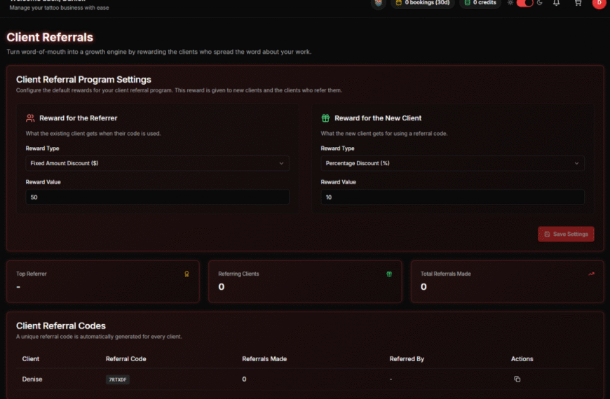 Tattoo Referral Program: 5 Powerful Benefits of Using LucentDesk