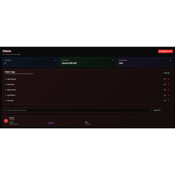 Tattoo Client Management System by LucentDesk