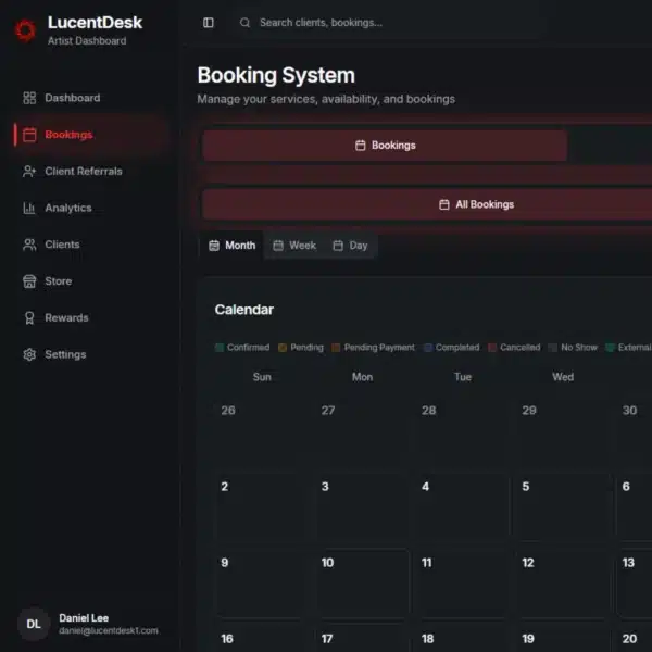 Tattoo Business Setup Checklist in LucentDesk